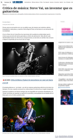 STEVE VAI-LA NACION.COM